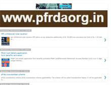 Tablet Screenshot of pfrdaorg.in